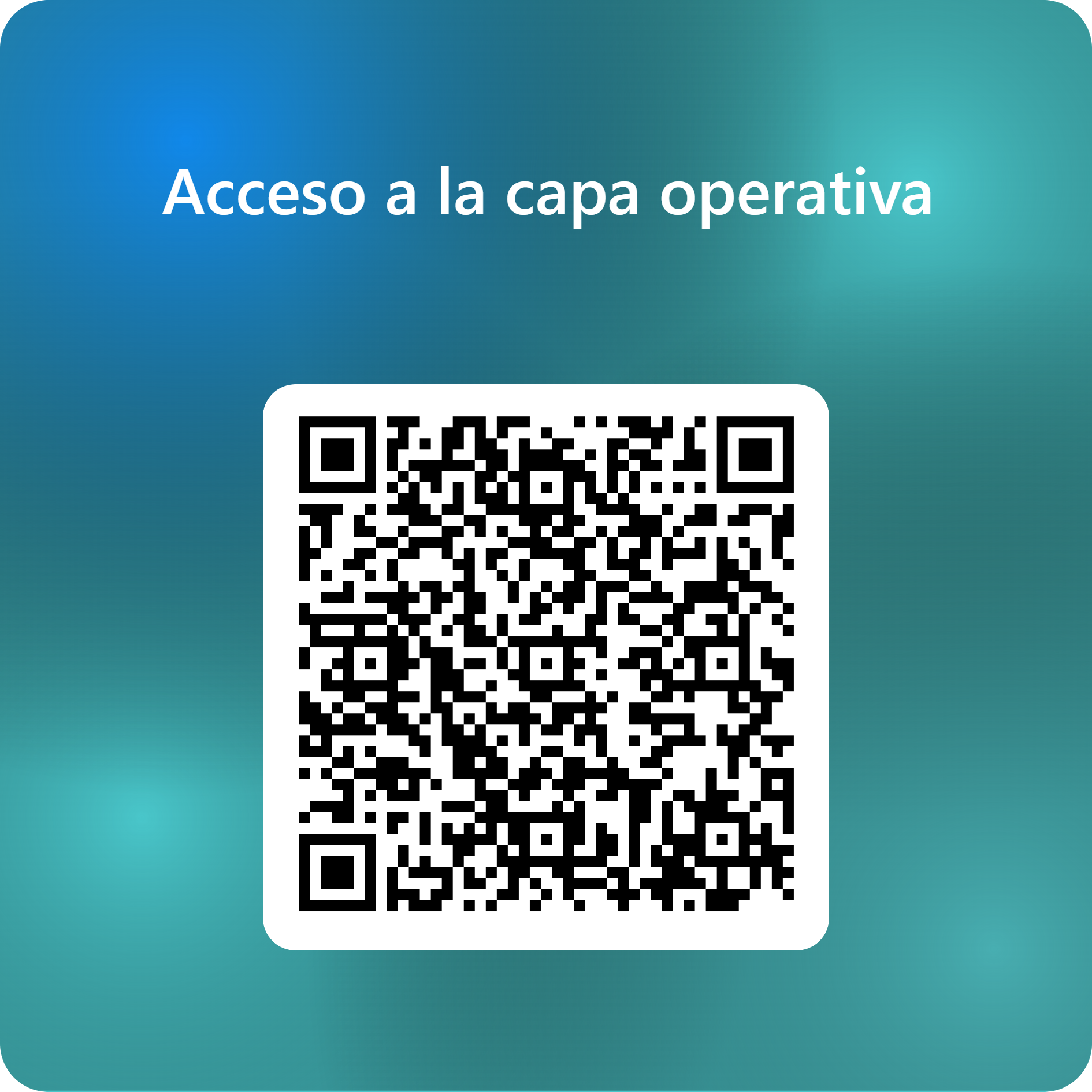 QR Acceso a la capa operativa